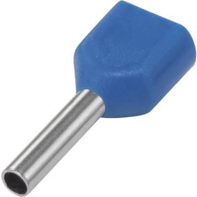 Iker érvéghüvely 8 mm Részlegesen szigetelt Világoskék TRU COMPONENTS 1091316 100 db Iker érvéghüvely 8 mm Részlegesen szigetelt Világoskék TRU COMPONENTS 1091316 100 db