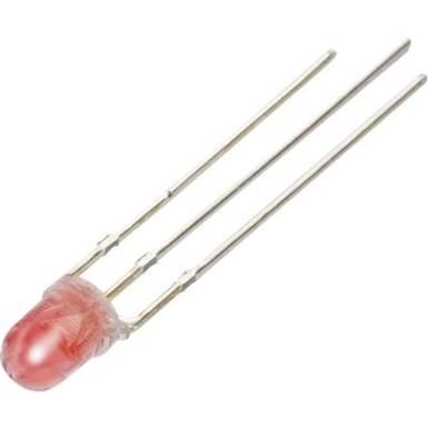LED kivezet&eacute;ssel Piros, Feh&eacute;r Kerek 4 mm 790 mcd, 2750 mcd 68 &deg;, 71 &deg; 20 mA, 20 mA 2 V, 3.3 V TRU COMPONENTS