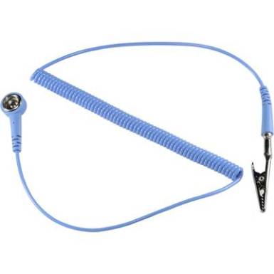 ESD földelő kábel 3,05 m nyomógomb 4 mm/krokodilcsipesz, Tru Components ESD földelő kábel 3,05 m nyomógomb 4 mm/krokodilcsipesz, Tru Components
