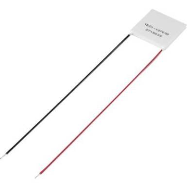 Peltier elem, 30x30x3.6 mm, Tru Components TES1-127030 Peltier elem, 30x30x3.6 mm, Tru Components TES1-127030