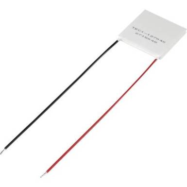 Peltier elem, 40x40x3.9 mm, Tru Components TEC1-127040 Peltier elem, 40x40x3.9 mm, Tru Components TEC1-127040
