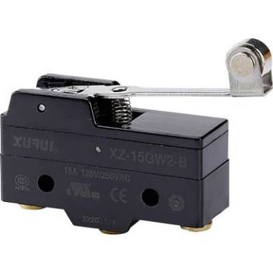 Mikrokapcsol&oacute; 250 V/AC 15 A 1 x BE/(BE) TRU COMPONENTS XZ-15GW2-B Nyom&oacute; 1 db