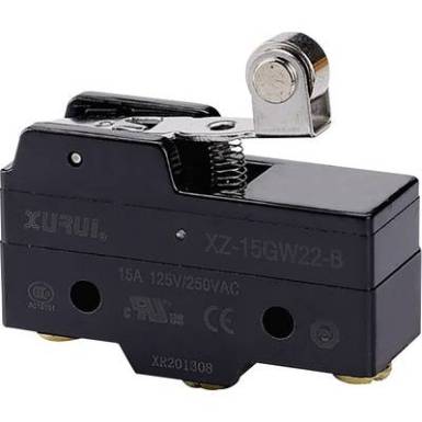 Mikrokapcsoló 250 V/AC 15 A 1 x BE/(BE) TRU COMPONENTS XZ-15GW22-B Nyomó 1 db Mikrokapcsoló 250 V/AC 15 A 1 x BE/(BE) TRU COMPONENTS XZ-15GW22-B Nyomó 1 db