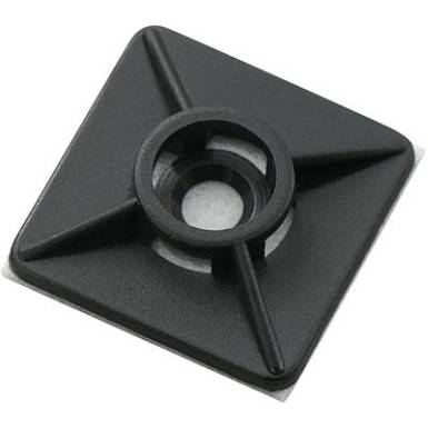 Kábelkötegelő rögzítő, 27 x 27 mm, fekete, Tru Components Kábelkötegelő rögzítő, 27 x 27 mm, fekete, Tru Components