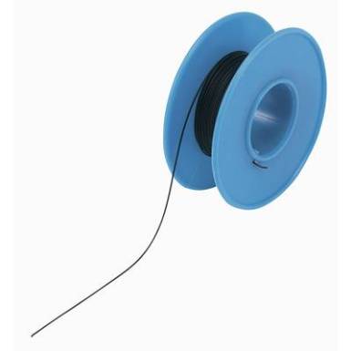 Tekercshuzal, Tru Components, fekete, AWG 36, 15 m Tekercshuzal, Tru Components, fekete, AWG 36, 15 m