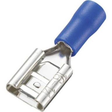 Csúszósaru hüvely, 8 x 0,8 mm, kék 100 db, Tru Components Csúszósaru hüvely, 8 x 0,8 mm, kék 100 db, Tru Components