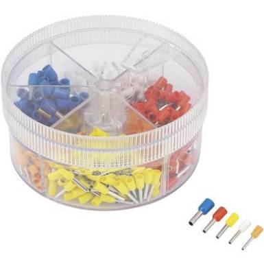Érvéghüvely készlet 0.5 - 2.5 mm?, Tru Components 1570234 Érvéghüvely készlet 0.5 - 2.5 mm?, Tru Components 1570234