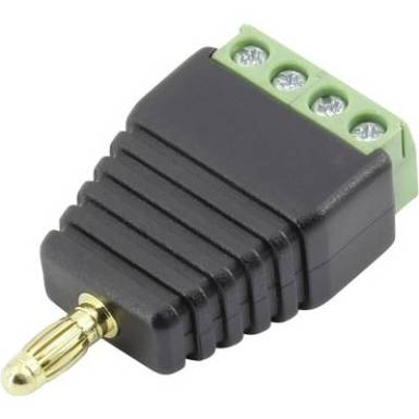 Banán dugó 4 mm, csavaros bekötés, Tru Components Banán dugó 4 mm, csavaros bekötés, Tru Components