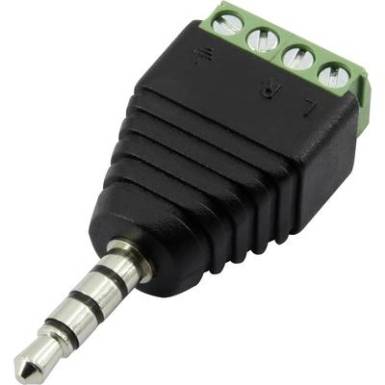 3,5 mm-es jack dugó, 4 pól., Tru Components 3,5 mm-es jack dugó, 4 pól., Tru Components
