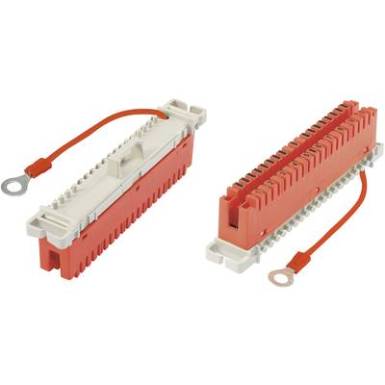 LSA Plus 2 földelő modul, 10 érpár, piros, TRU COMPONENTS TC-6282424 LSA Plus 2 földelő modul, 10 érpár, piros, TRU COMPONENTS TC-6282424
