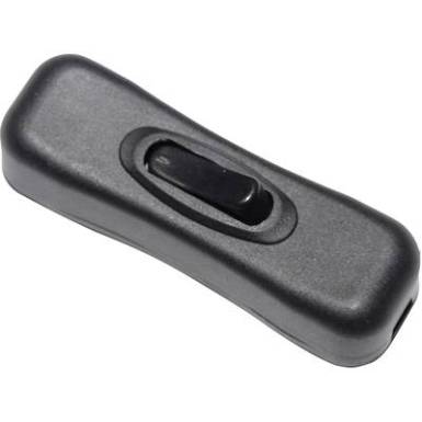 Zsinórkapcsoló, mini, fekete, Tru Components 1570627 Zsinórkapcsoló, mini, fekete, Tru Components 1570627