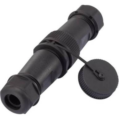 Vízálló csatlakozó, IP68 dugó/aljzat, 4 pól., Tru Components Vízálló csatlakozó, IP68 dugó/aljzat, 4 pól., Tru Components