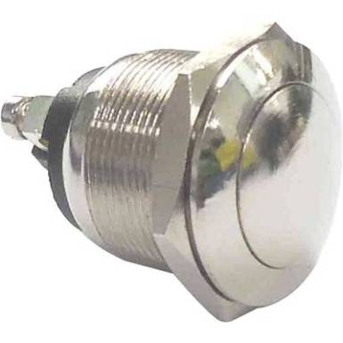 Nyomógomb, PBS-28B ezüst 250 V/AC 2A, Tru Components Nyomógomb, PBS-28B ezüst 250 V/AC 2A, Tru Components
