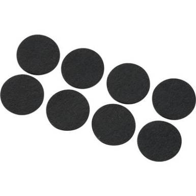 Öntapadós filc műszerláb, kerek ? 25 x 3 mm, fekete, 8 db, TRU COMPONENTS FP2503WT Öntapadós filc műszerláb, kerek ? 25 x 3 mm, fekete, 8 db, TRU COMPONENTS FP2503WT