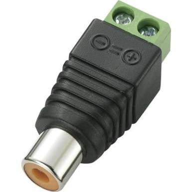 RCA aljzat, csavaros bekötés, Tru Components RCA aljzat, csavaros bekötés, Tru Components