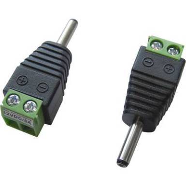 DC tápdugó 3,5 x 1,3 mm, csavaros bekötés, Tru Components DC tápdugó 3,5 x 1,3 mm, csavaros bekötés, Tru Components