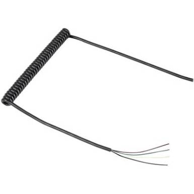 Spirálkábel 4 x 0.12 mm?, 188/500 mm, Tru Components Spirálkábel 4 x 0.12 mm?, 188/500 mm, Tru Components