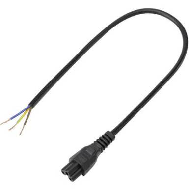 Műszercsatlakozó aljzat, C5 500 mm kábellel, Tru Components Műszercsatlakozó aljzat, C5 500 mm kábellel, Tru Components