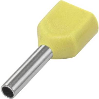 Duo érvéghüvely, fehér 2 x 0,5 x 8 mm, 100 db, Tru Components Duo érvéghüvely, fehér 2 x 0,5 x 8 mm, 100 db, Tru Components