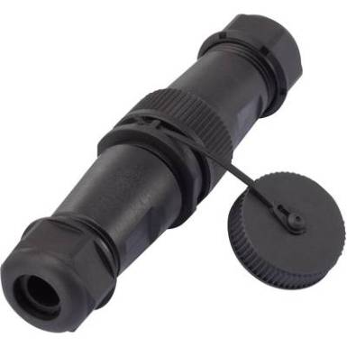 Vízálló csatlakozó, IP68 dugó/aljzat, 2 pól., Tru Components Vízálló csatlakozó, IP68 dugó/aljzat, 2 pól., Tru Components