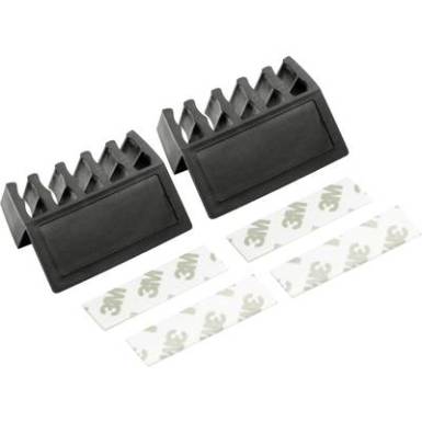 Öntapadós kábelrögzítő, 59 x 44 mm, fekete, 2 db, Tru Components Öntapadós kábelrögzítő, 59 x 44 mm, fekete, 2 db, Tru Components