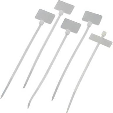 Kábelkötegelő feliratozható 100 db, natúr, Tru Components Kábelkötegelő feliratozható 100 db, natúr, Tru Components