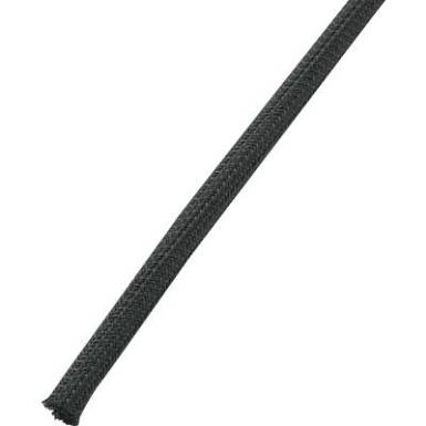 Hálós tömlő, önzáródó, PET, fekete, 6,4 mm, BS1000-FR2, TRU COMPONENTS méteráru Hálós tömlő, önzáródó, PET, fekete, 6,4 mm, BS1000-FR2, TRU COMPONENTS méteráru