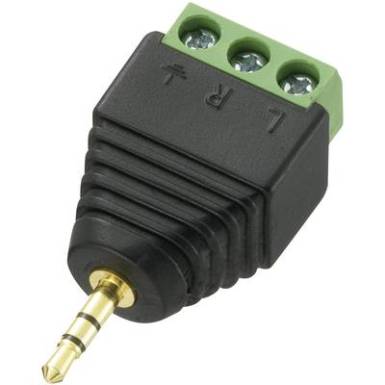 2,5 mm-es jack dugó, csavaros bekötés, Tru Components 2,5 mm-es jack dugó, csavaros bekötés, Tru Components