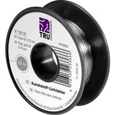 Optikai kábel, 1 mm x 25 m, Tru Components Optikai kábel, 1 mm x 25 m, Tru Components