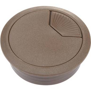 Kábelátvezető gyűrű bútorhoz ? 61/50 x 28 mm, ABS, barna, TRU COMPONENTS WP50BN Kábelátvezető gyűrű bútorhoz ? 61/50 x 28 mm, ABS, barna, TRU COMPONENTS WP50BN