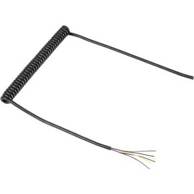 Spirálkábel 6 x 0.12 mm?, 204/600 mm, Tru Components Spirálkábel 6 x 0.12 mm?, 204/600 mm, Tru Components