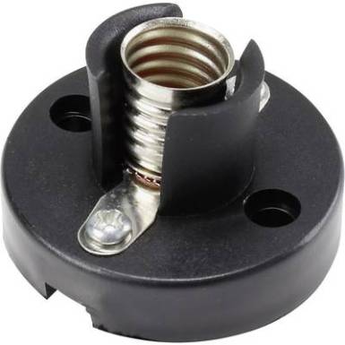 Izzófoglalat E10 12V műanyag, fekete, Tru Components Izzófoglalat E10 12V műanyag, fekete, Tru Components