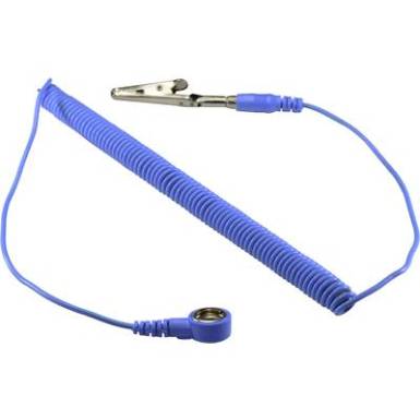 ESD földelő kábel 1,83 m 10 mm, krokodilcsipesz, TRU COMPONENTS ESD földelő kábel 1,83 m 10 mm, krokodilcsipesz, TRU COMPONENTS