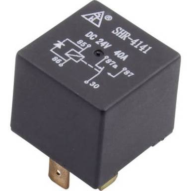 Aut&oacute; rel&eacute;, 12 VDC 40A, Tru Components SHR-4141A