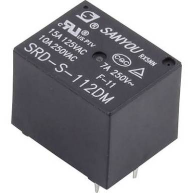 Relé, Tru Components 12VDC SRD-S-112DM Relé, Tru Components 12VDC SRD-S-112DM