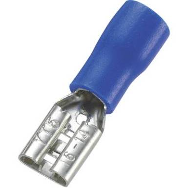 Csúszósaru 1,5 - 2,5 mm?, kék, 100 db, TRU COMPONENTS Csúszósaru 1,5 - 2,5 mm?, kék, 100 db, TRU COMPONENTS