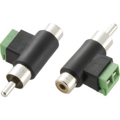 RCA adapter, RCA dugó - RCA aljzat, TRU COMPONENTS RCA adapter, RCA dugó - RCA aljzat, TRU COMPONENTS