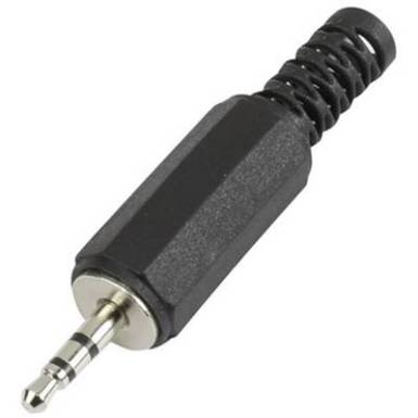 2,5 mm-es jack dugó, sztereo, műanyag törésgátlóval, TRU COMPONENTS 2,5 mm-es jack dugó, sztereo, műanyag törésgátlóval, TRU COMPONENTS