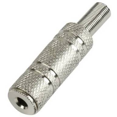 3,5 mm-es jack aljzat, sztereo, fém, TRU COMPONENTS 3,5 mm-es jack aljzat, sztereo, fém, TRU COMPONENTS