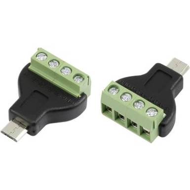 Mikro USB B dugó, csavaros csatlakozás, TRU COMPONENTS Mikro USB B dugó, csavaros csatlakozás, TRU COMPONENTS