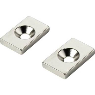 Tartós mágnes 20 x 12 x 3 mm, M4, 1 pár, TRU COMPONENTS Tartós mágnes 20 x 12 x 3 mm, M4, 1 pár, TRU COMPONENTS