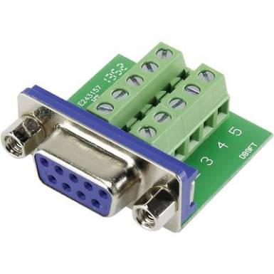 SUB-D beépíthető aljzat, csavaros csatlakozás, 9 pól., TRU COMPONENTS SUB-D beépíthető aljzat, csavaros csatlakozás, 9 pól., TRU COMPONENTS