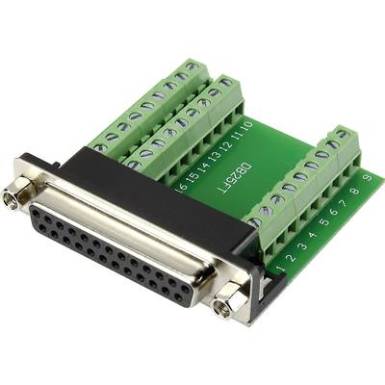 SUB-D beépíthető aljzat, csavaros bekötés, 25 pól., Tru Components SUB-D beépíthető aljzat, csavaros bekötés, 25 pól., Tru Components