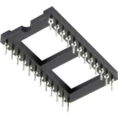 IC foglalat, 24 pól., RM 15,24, magasság: 7,4 mm, Tru Components IC foglalat, 24 pól., RM 15,24, magasság: 7,4 mm, Tru Components
