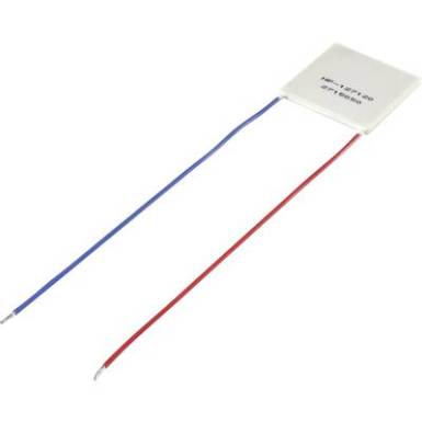 Peltier elem, 14,5 V/DC 12 A 106 W 44 x 40 x 2,8 mm, TRU COMPONENTS HP-127120 Peltier elem, 14,5 V/DC 12 A 106 W 44 x 40 x 2,8 mm, TRU COMPONENTS HP-127120