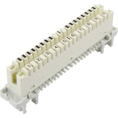LSA Plus 2 modul, 10 érpár, fehér, Tru Components 93014c1018 LSA Plus 2 modul, 10 érpár, fehér, Tru Components 93014c1018