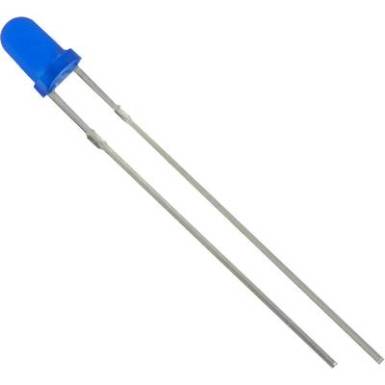 LED, Tru Components, 3 mm, szórt, kék, 2800 mcd LED, Tru Components, 3 mm, szórt, kék, 2800 mcd