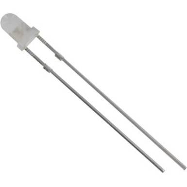LED, Tru Components, 3 mm, szórt, fehér 3500 mcd LED, Tru Components, 3 mm, szórt, fehér 3500 mcd