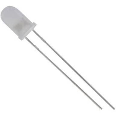 LED, Tru Components, 5 mm, szórt, fehér 1800 mcd LED, Tru Components, 5 mm, szórt, fehér 1800 mcd