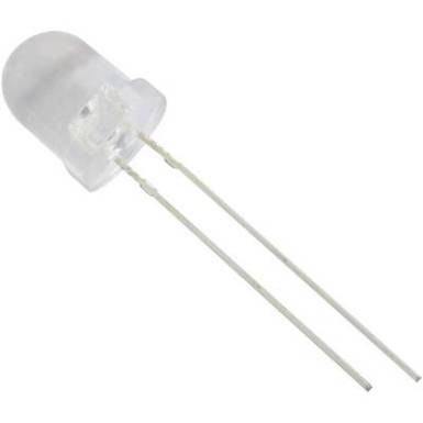 LED, Tru Components, 8 mm, sárga, 1800 mcd LED, Tru Components, 8 mm, sárga, 1800 mcd